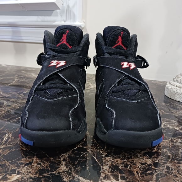 ⚫️  Jordan 8 Retro Playoffs Streetwear/Basketball Shoes Size 4 Youth/5.5 Wom… - Picture 4 of 11